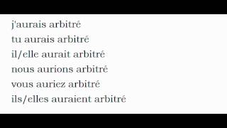 French conjugation = Arbitrer