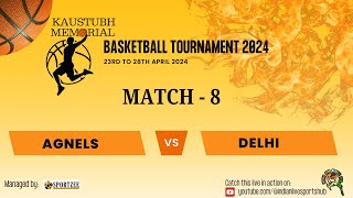 Agnels Vs Delhi | Kaustubh Memorial Basketball Tournament | Fr. Agnel Sports Complex Mumbai