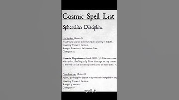 Cosmic Spells - Fathom TTRPG Part 4