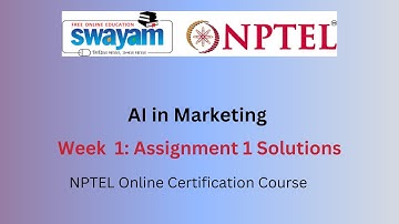 AI in Marketing Week 1 || NPTEL ANSWERS 2025 #nptel  #nptel2025  || NPTEL 2025