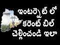 How to pay telangana electricity bill payment in telugu