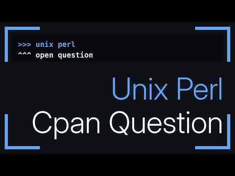 DevOps & SysAdmins: How can I install a perl module available only to my user ID? (2 Solutions!!)