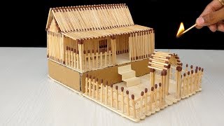 How to Make Match House Fire at Home - Match Stick House