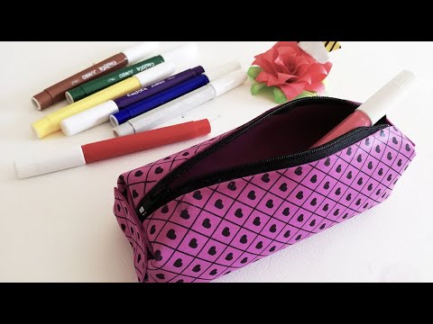 Astuccio Pochette Fai Da Te Senza Cucire Youtube