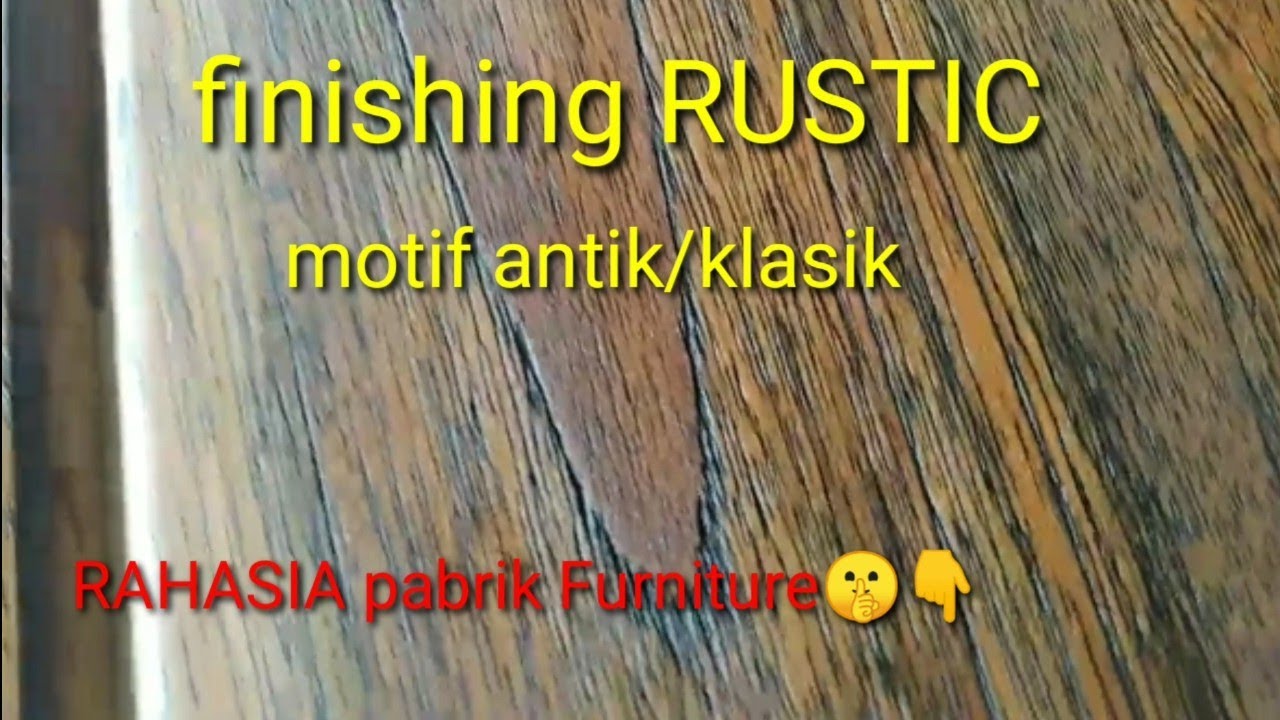 Finishing Rustic kayu jati motif antik/klasik/plitur (tutorial)rahasia skill PRO/trending