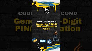 6 Digit pin/code using python in 60 seconds #python #shoaibulhassaan