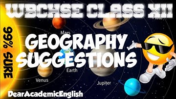HS Geography Suggestions 2022 😱 | Class 12 Geography Important Questions | WBCHSE | Tabrez Sir