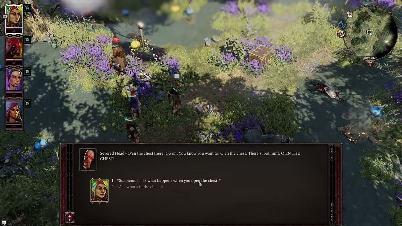 Divinity: Original Sin 2 Definitive Edition - Mocking a severed head :)