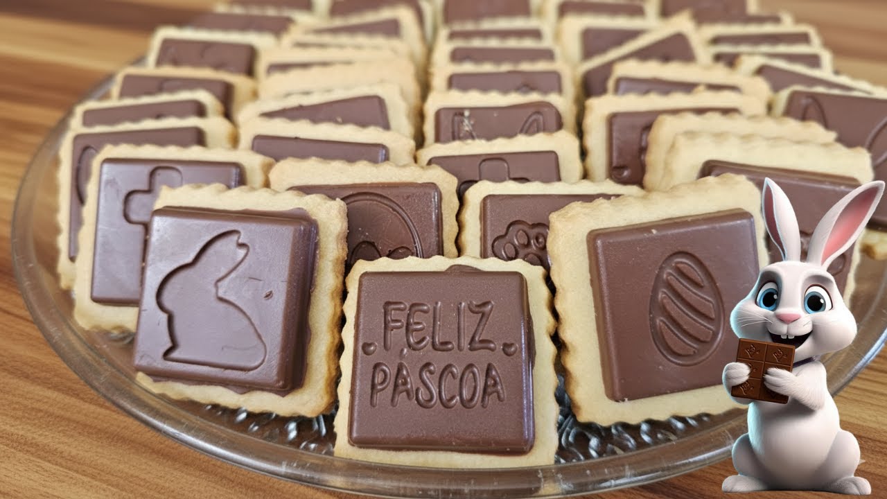 BOLACHAS DE PÁSCOA AMANTEIGADA - FÁCEIS E LINDAS, PERFEITA PARA VENDER - Priscila Pinho