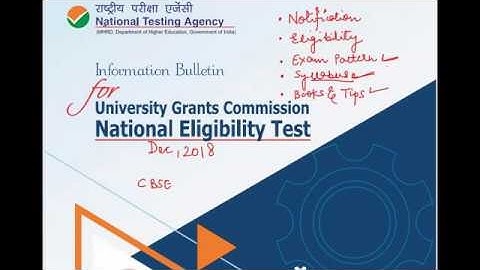 NTA UGC-NET December, 2018, Eligibilty Criteria, Exam Pattern, Syllabus, Books & Tips