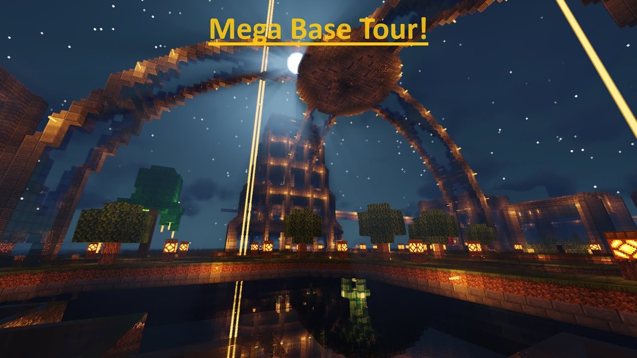 My Minecraft Mega Base Tour! (progress update) - YouTube
