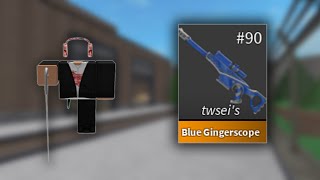 NEW BLUE GINGERSCOPE TROPHY *MM2 LIVE*