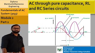 AC through pure capacitance, RL and RC series circuit | FACS | Module 2 | Part 2 | EEE hub ASP
