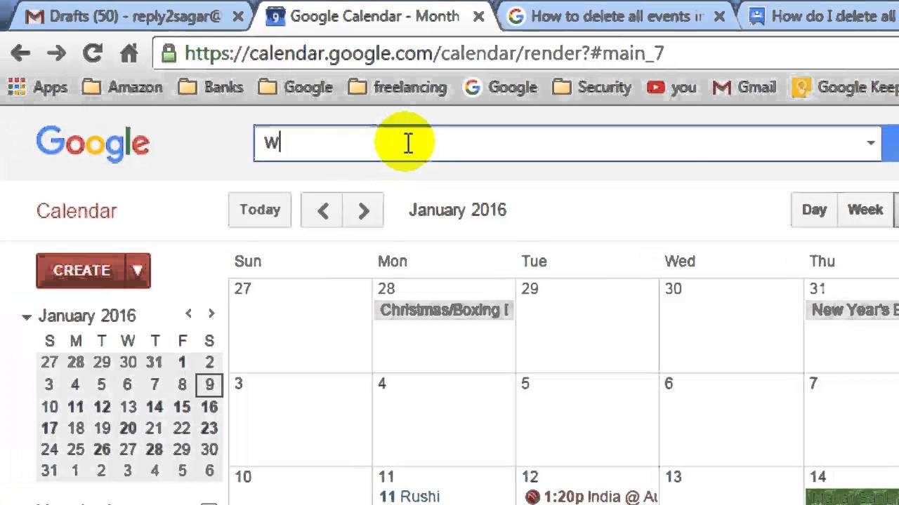 How to search event in Google calendar YouTube