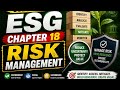 ESG Chapter 18 Risk Management Quick Revision #icsi