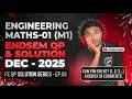 Engineering Maths-01 (M1) | Endsem Paper Solution - Dec 2025 | Ep.08 | FE Endsem Solutions |