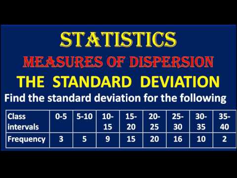 2. Find The Standard Deviation For The Given Distribution