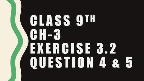 Exercise 3.2 - Part - 1 | 9th Class Math | Anjum Science Academy