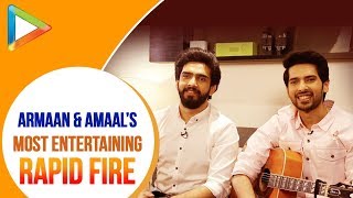 Armaan Malik & Amaal Malik’s DHAMAKEDAR Rapid Fire On SRK, A.R.Rahman, Arijit Singh | Chale Aana