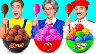 Reto De Cocina Yo vs Abuela | Situaciones Locas Con la Comida de Jelly DO Challenge