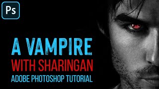 A Vampire with Sharingan | Adobe Photoshop Tutorial screenshot 2