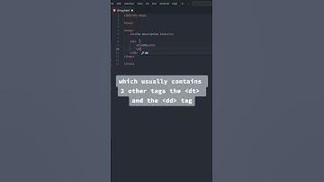 How to create a description list in HTML #HTML #dl #dt #dd #thewebcode #webdevelopment  #shorts