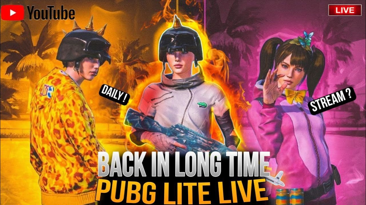 #1 PUBG LITE LIVE STREAM 🔴 PUBG MOBILE LITE LIVE BACK IN LONG TIME # ...