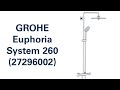 Душова система з термостатом GROHE Euphoria System 260 (27296002)