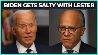 Biden Gets COMBATIVE In Lester Holt Interview Intended To Reassure Voters
