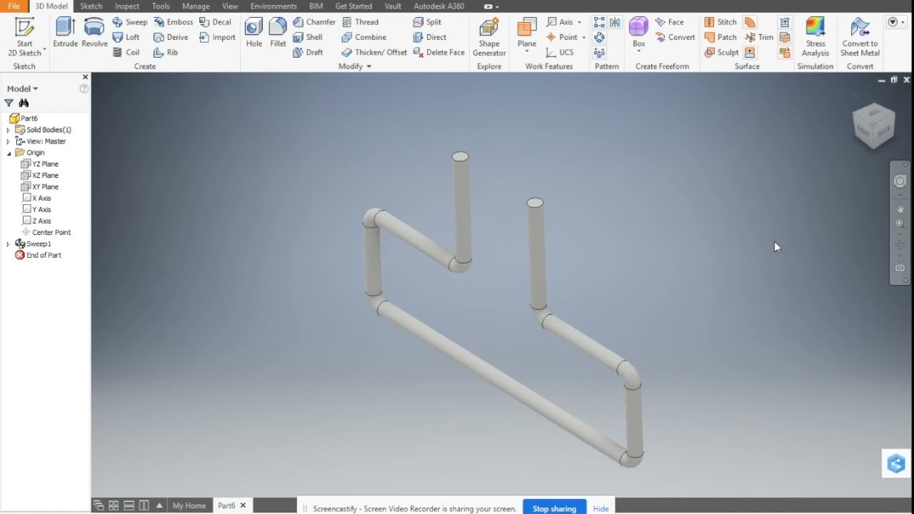 How to 3D Sketch | Autodesk Inventor - YouTube