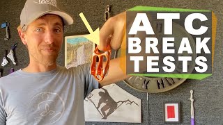 Petzl Reverso and Black Diamond ATC guide break tests  how strong is that eye?