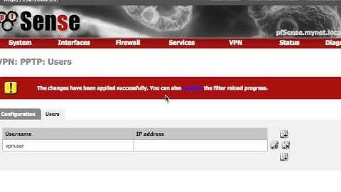 PPTP VPN with pfSense Firewall