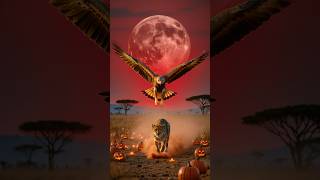 Cheetah's Halloween Escape! Chase under the Blood Moon #wildlife #animals #halloween #eagle