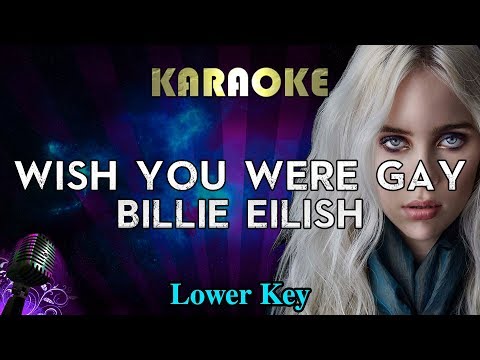 billie-eilish---wish-you-were-gay-(lower-key-karaoke-instrumental)
