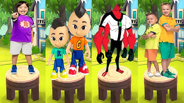 Ben 10 Up To Speed VS CKN Toys Car Hero Run VS Tag with Ryan VS Vlad & Niki All Characters Unlocked