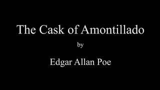 'The Cask of Amontillado' Edgar Allan Poe Full Audio Book