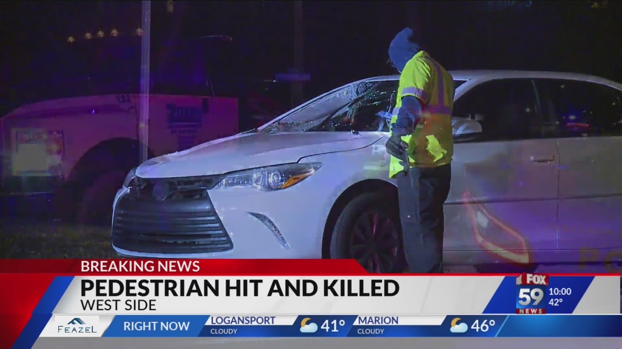 Pedestrian dead after being hit by a car on west side - YouTube