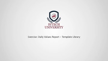 Topic 1: History Report in Minutes with Template Library