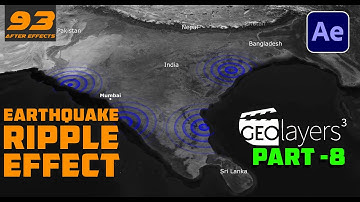 After Effects Class - 93 | How to make Earthquake Ripple Effect in Geolayers3