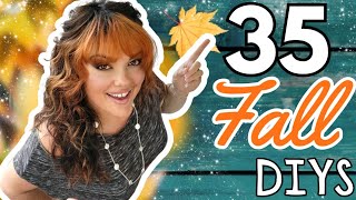 UNIQUE Fall ideas for 2023! Fall home decor DIYs using Dollar Tree items, wood, glassware and more!