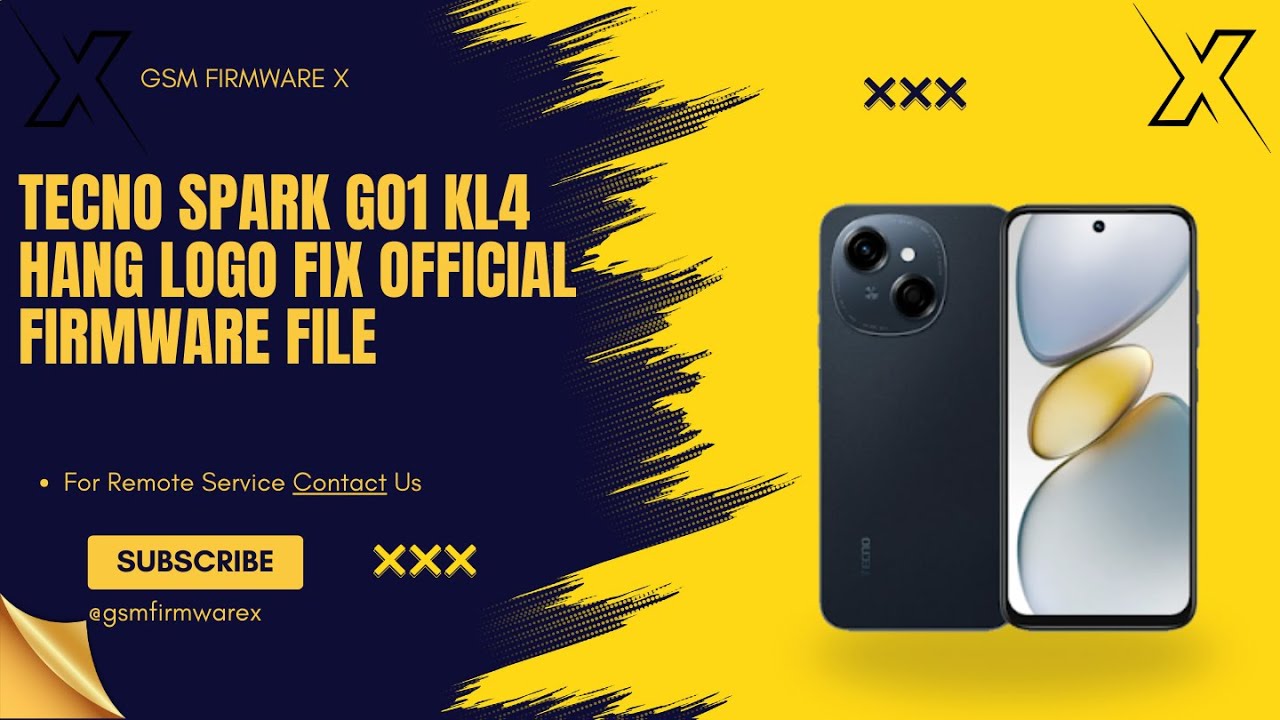 Tecno Spark GO 1 KL4 Hang Logo Fix Official Firmware File 