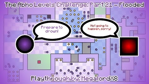 The Worlds Hardest Game Editor: (Abho levels challenge #21) Custom Level - Flooded