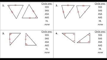 Test B (01 to 23) Proving Triangles Congruent by SSS, SAS, ASA, AAS and HL