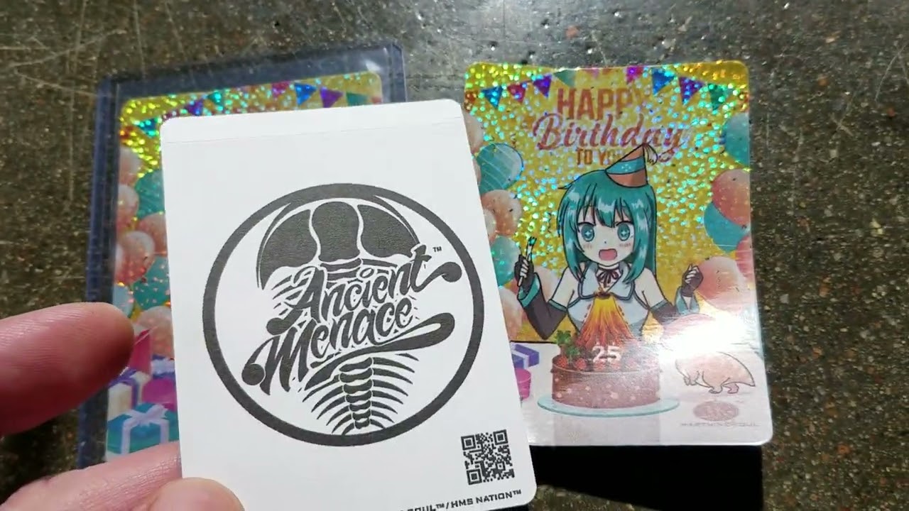 Happy Birthday Confetti Holofoil Sparkle Stickers | Hart Mind Soul | Ancient Menace