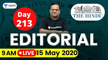 UPSC CSE 2020 | The Hindu Editorial Analysis for IAS Preparation by Ashirwad Sir | 15 May 2020
