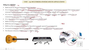 MIDI(Musical Instrument Digital Interface) II Multimedia Technology II