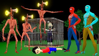 Siren Head Wapas aa Gya Chinu Tinu Aur Spiderman ko Marne | Spiderman | Chinu Tinu 