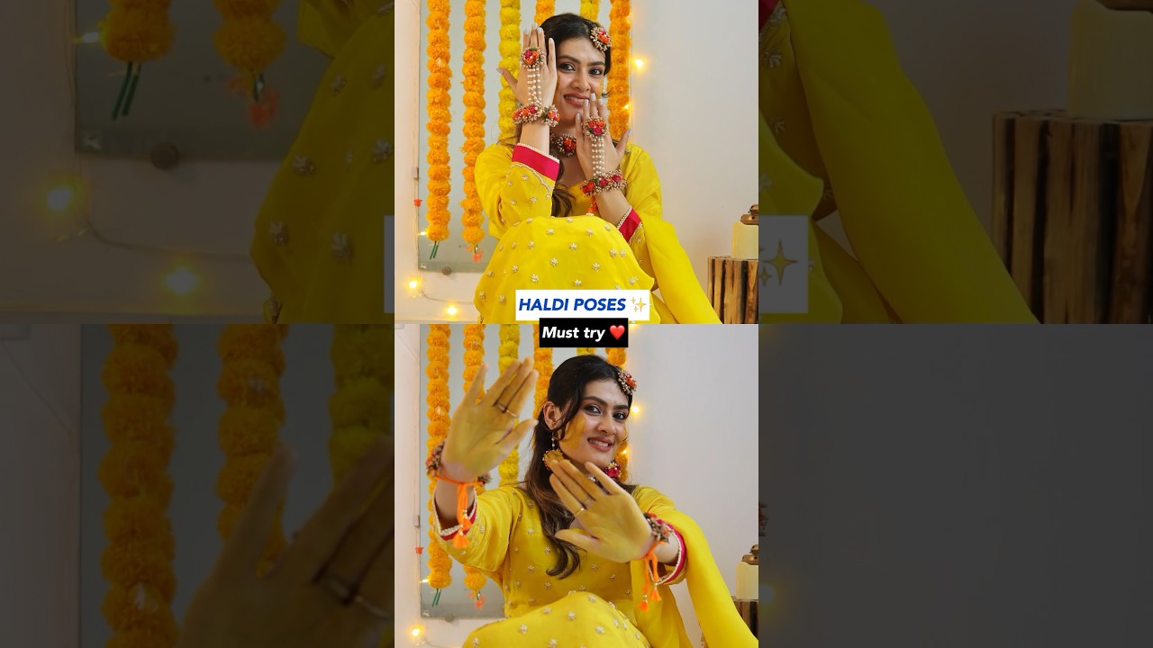 Haldi Photoshoot 💛 | Haldi poses | Wedding poses | Shanika Khurmi 