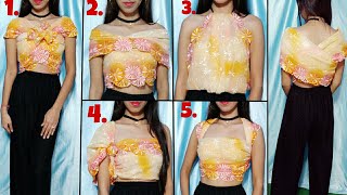 DRAPE YOUR DUPATTA IN STYLISH TOPS|NO CUTTING NO SEWING|STEP BY STEP|HINDI