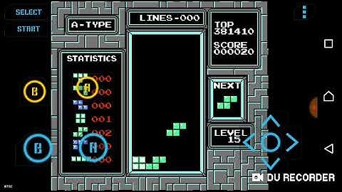 NES TETRIS android try level 15
